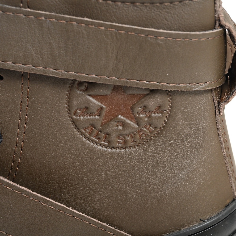 Converse Chuck 70 De Luxe Heel Women's Sz 7 Leather & Buckles Platform Boots NIB - Picture 11 of 14